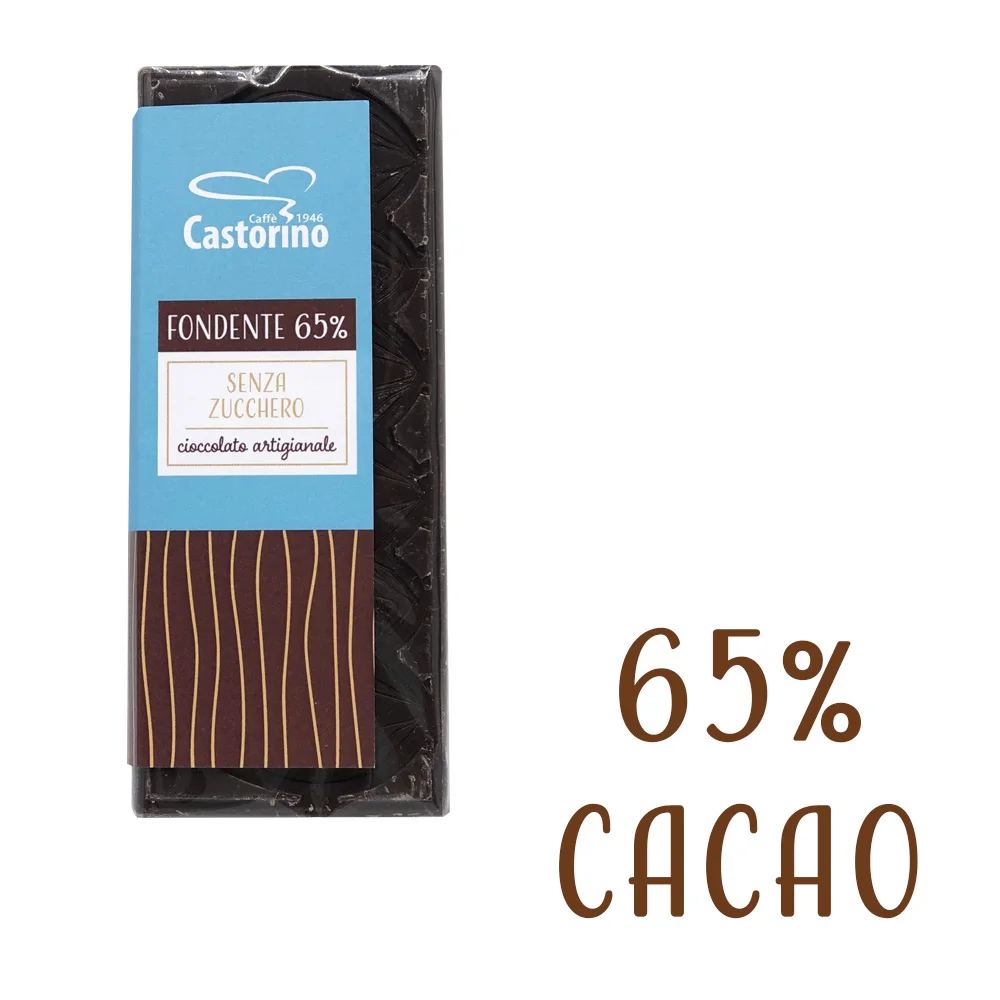 65% Italian Dark Chocolate sugar free 100 gr Castorino