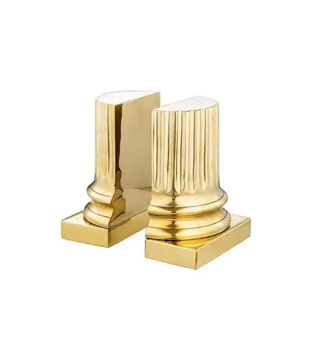 Aluminium Heavy Duty Silver Book Ends Bookends Holder Cheap Metal Decorative Antique High Quality Wholesale Manufacturer 2023
