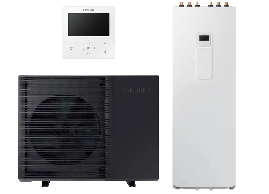 Heat pump air to water Samsung EHS Mono HT Quiet - ClimateHub 8kW  AE260RNWMGG/EU + AE080BXYDGG/EU 1 phase with DWH tank 260 l