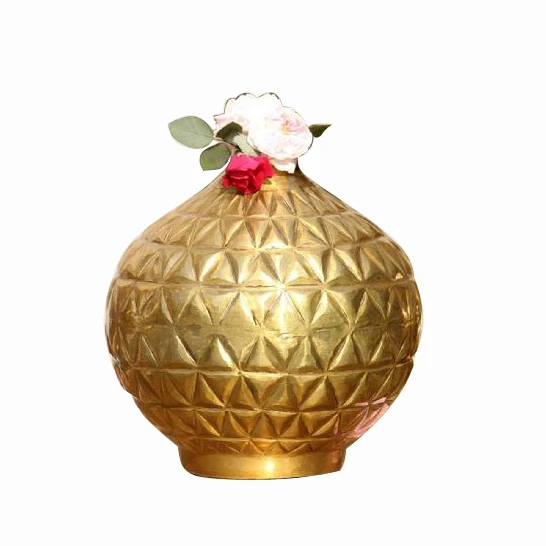 Metal Flower Vase For home Decoration Flower Pot Set Metal Vases For Sale Customized Shape and Size Top Quality