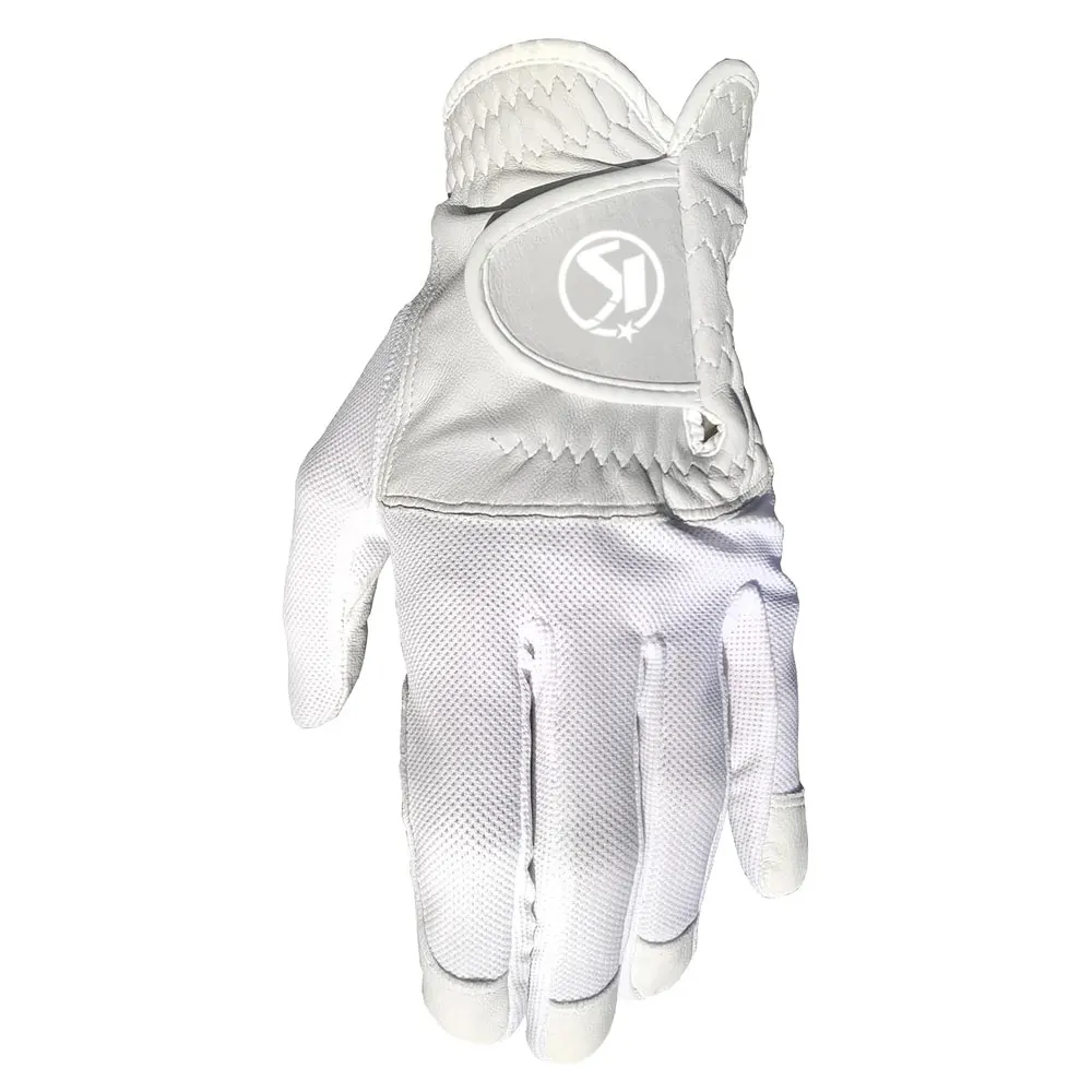 Latest Fashion Plain High Quality Golf Gloves With Latest Pattern Embroidery Logo Leather Golf Gloves