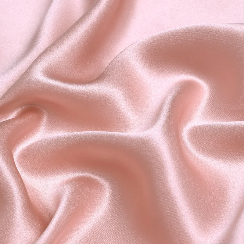 16 Momme 114cm width Mulberry Silk Fabric, Natural Silk Fabric, Silk Fabric Charmeuse with OEKO-TEX100 Deep Pink No.20 Color