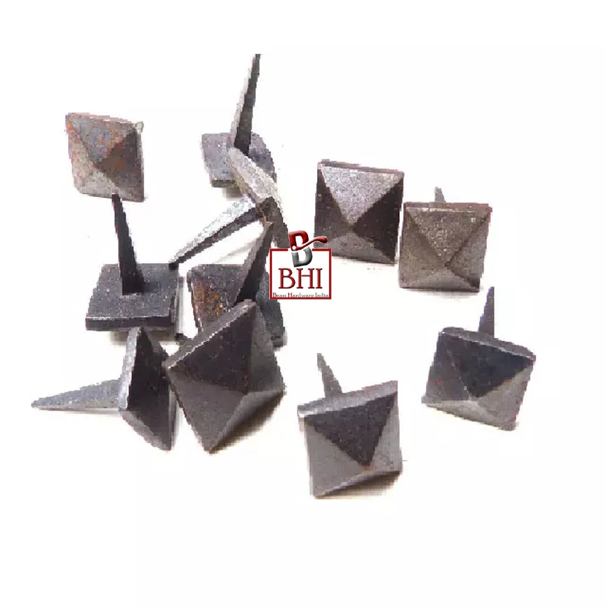 HAntique Hand Forged Iron Clavos Nails - Blacksmith Medieval  Decorative Nails and Studs for Doors and Cabinets (30/1)