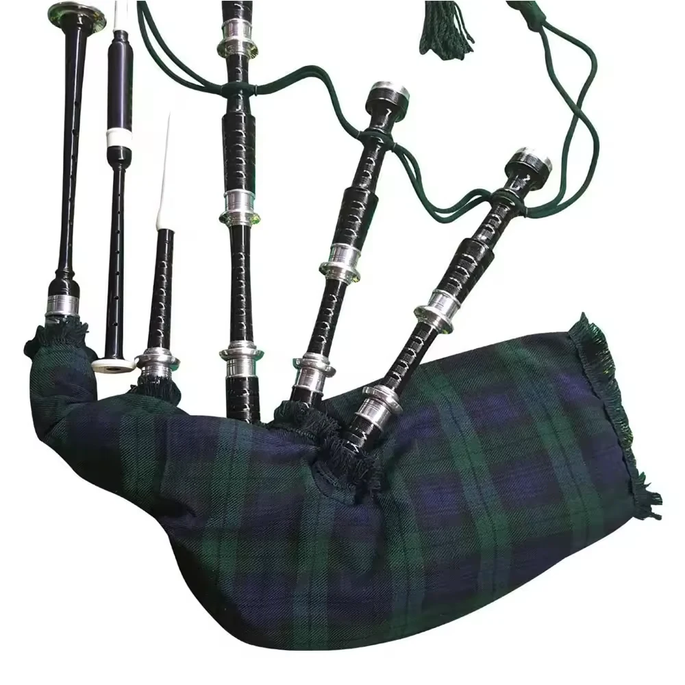 Scottish Great Set Of Full Size Great Highland Bagpipe Rosewood Standard Bore Fully Customized Made Highland Bagpipe
