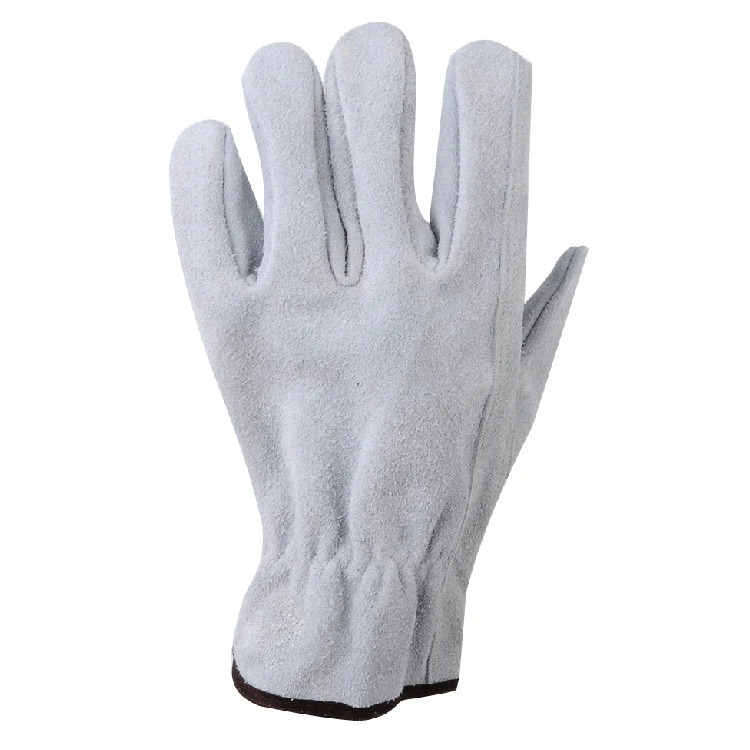Cow Split Leather Work Gloves Driver Gloves Cold Weather Industry Safety Men Women Outdoor Driving Gloves Farm Truck