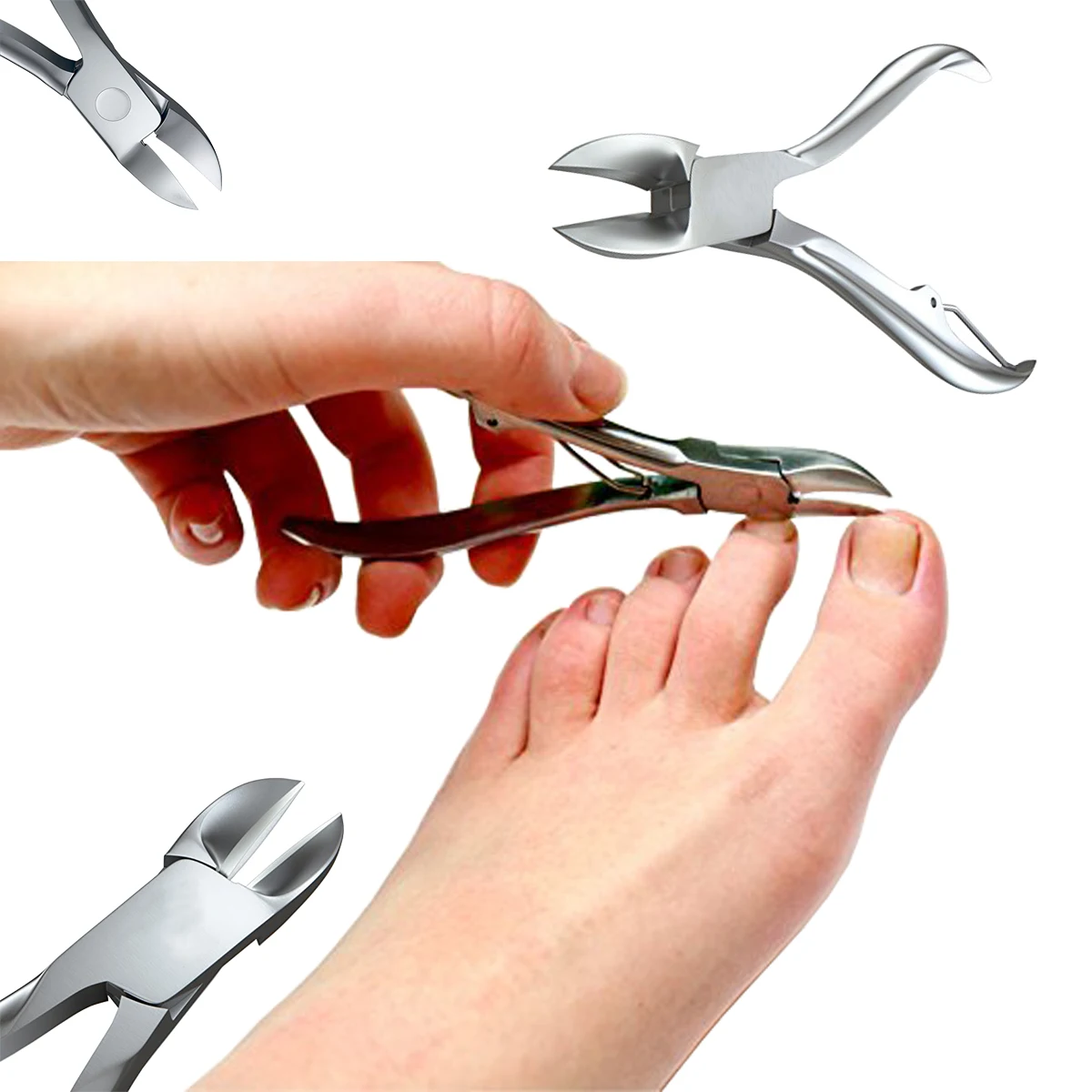 Nail Clippers Thick or Ingrown Toenails Cutter Professional Fingernail Toenail Nipper for Manicure & Pedicure