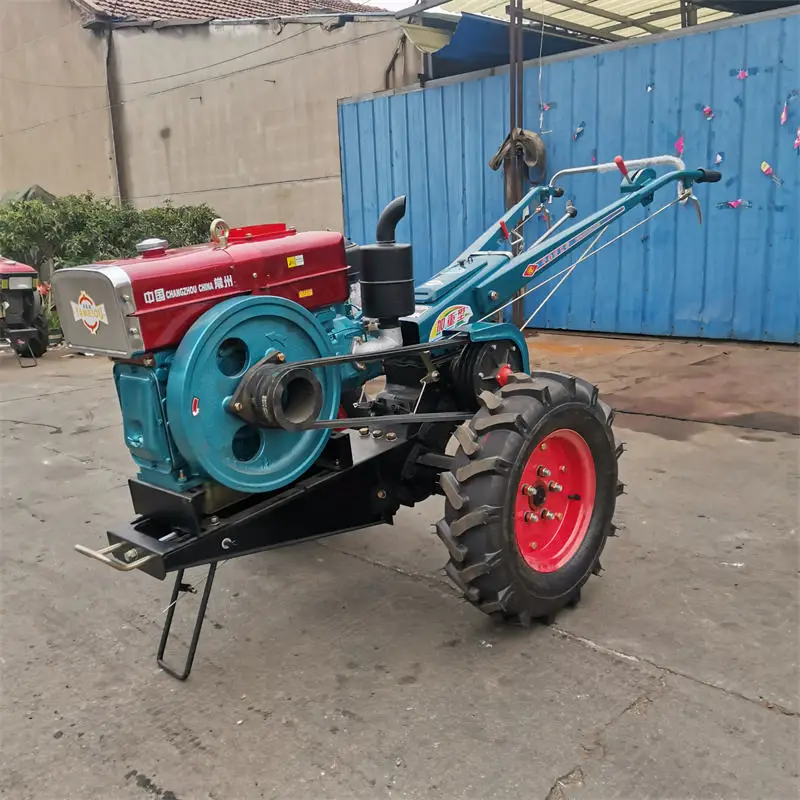 Hot Sale single plough bcs complete 25hp agriculture behind two wheel hand walking tractor with implements