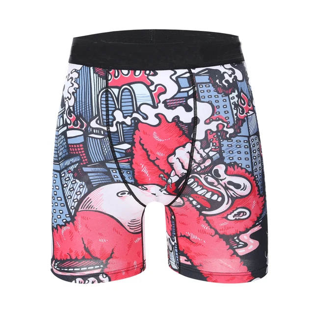 Colored Striped Boxers For Men High Quality Woven Cotton Home Shorts Casual Loose Plus Size Underwear Men Sexy