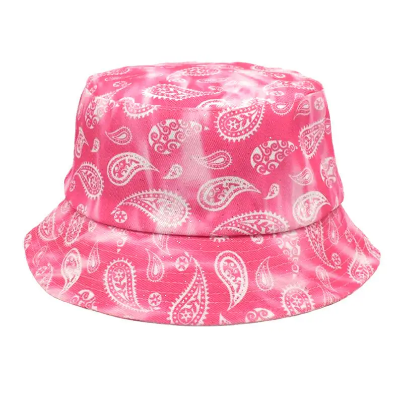 Bandana Reversible Bucket Hat Manufacturer Customized Logo Designed Fisherman Hats Plus size