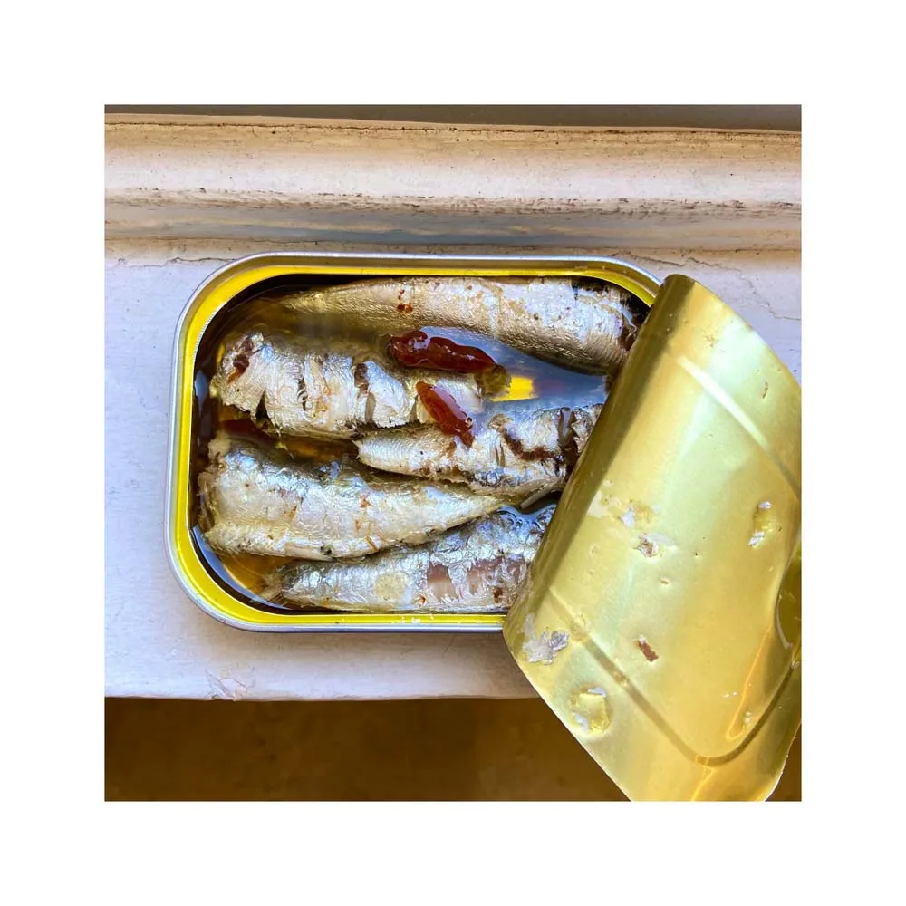 Canned tuna fish easy open canned sardine in vegetable oil