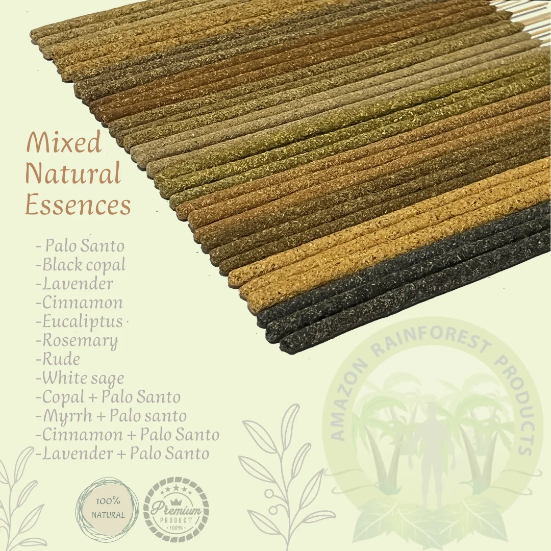 Black Copal Incense Sticks. Premium quality. Bag x 7 units. Artisan, sustainable and eco-friendly Incense sticks. Aromatherapy