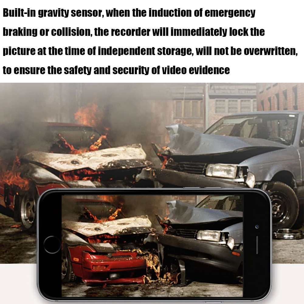 Best Car Dash Board Camera 4.0 inch Touch Screen WiFi Dual Lens Dash Cam1080P HD 24-hour Parking Monitoring Car Recorder