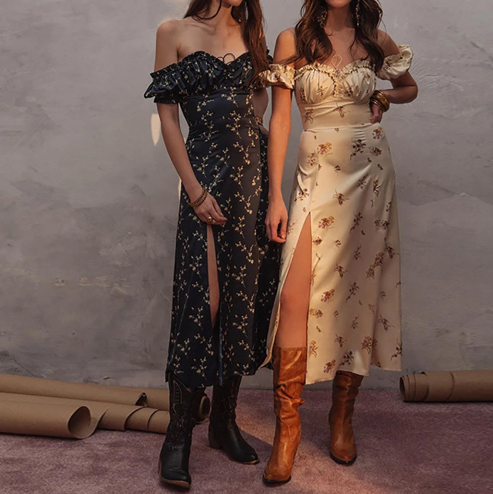 Evening Gown Dress Elegant Long Designs Casual Young Ladies Summer For Dark Green Dresses Comfortable Women