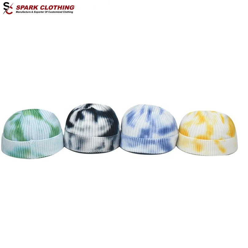 Hot Selling fashion tie dye Color customized Winter Wool Beanie hats