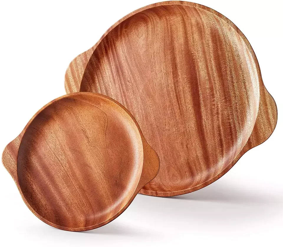 handmade wooden polished Dinnerware Sets Dishes & Plates plate bowls for sale in good price from manufacturer
