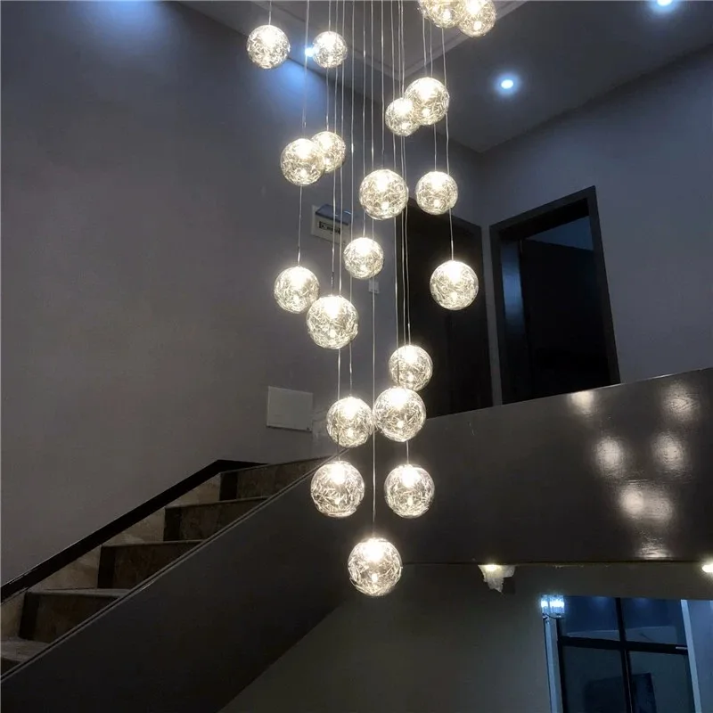 Ring Chandelier for Living Room Pendant Light 18w Led Copper Luminous Acrylic Lamp Decorative Lighting Style Packing Modern Flux