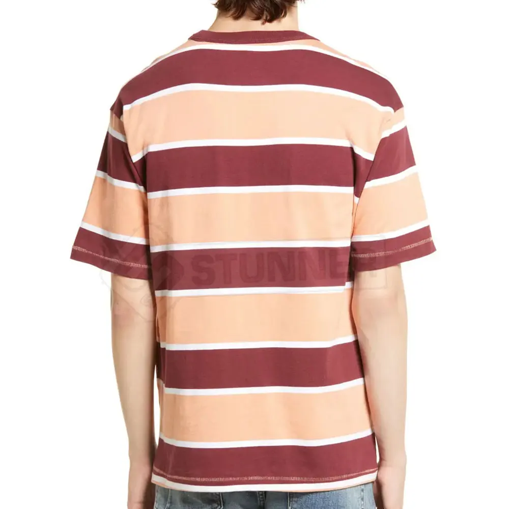 Yarn Dyed Short Sleeve Men T-Shirts Breathable Fabric New Style Men T Shirt Made In Pakistan