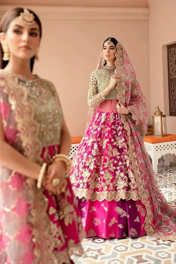 Heavy Exclusive Pakistani Designer colorful embroidered handwork Lehenga Choli with Blouse traditional custom clothing wholesale