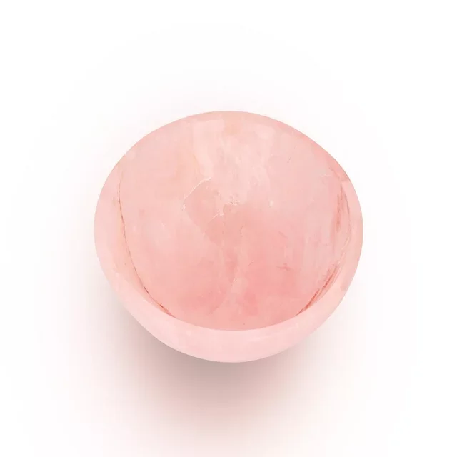 Wholesale Best quality Rose quartz bowl wholesale Natural crystal gemstone Healing Rose quartz Bowls for Reiki meditation
