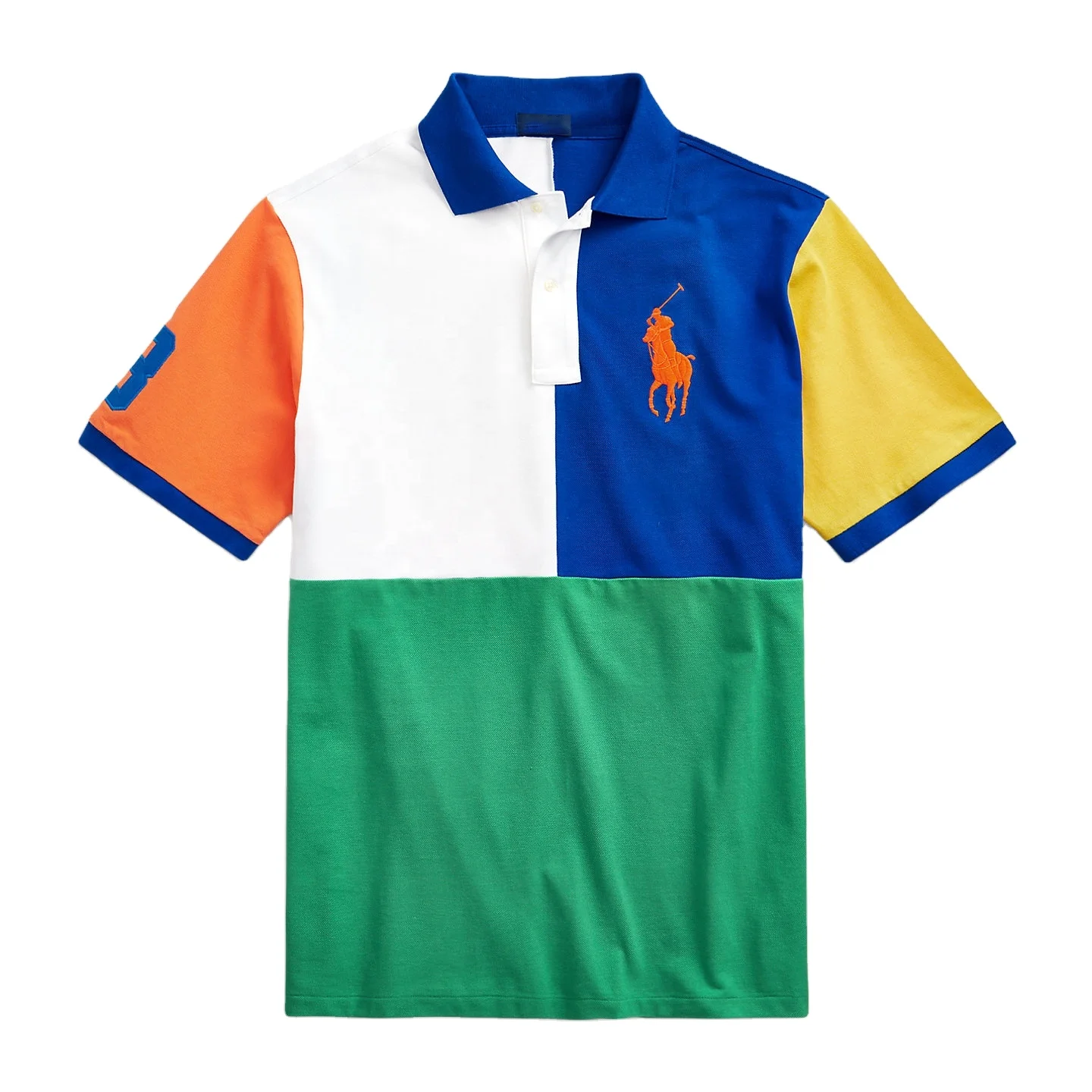 Wholesale High Quality Plain Casual T-shirts Embroidered Polo shirt Golf Clothing Custom Logo Simple Polo Shirt For Men