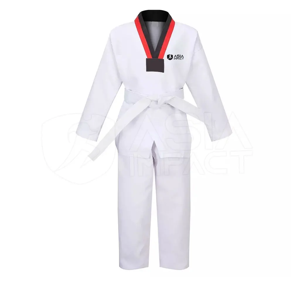 Solid Men Plain Blank Taekwondo Uniform With Custom Logo Martial Arts Wear Taekwondo Uniform