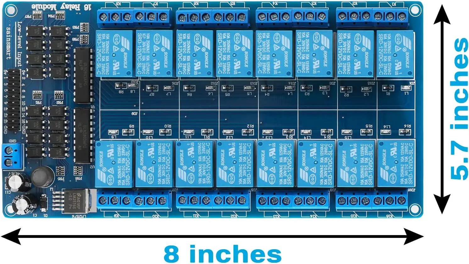 5v 12v 24v 16 channel relay module relay 12v relay board module DSP AVR PIC ARM