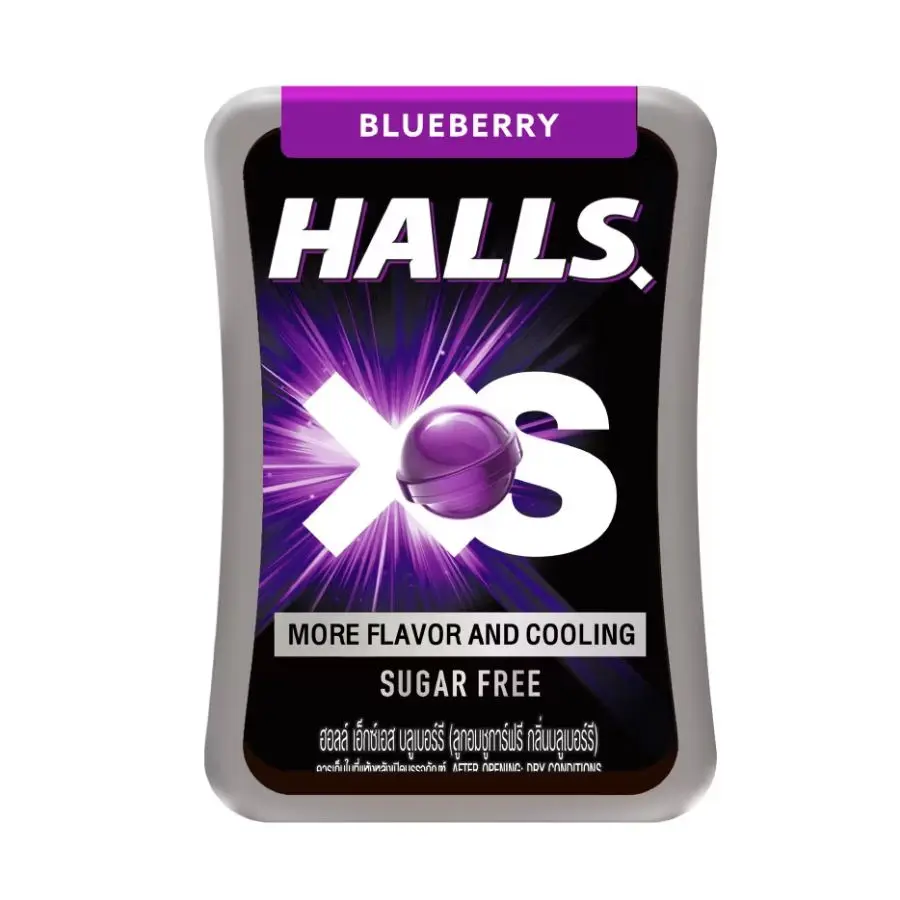 Best Deal with Halls XS Blueberry Candy 12.6g Best price wholesale hard candy in bulk