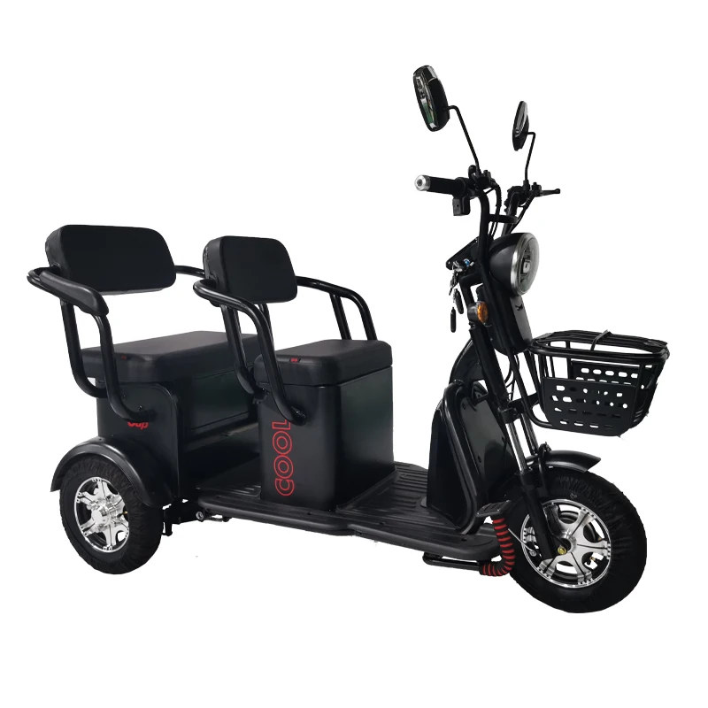 Electric tricycle rickshaw covered three wheel electric tricycles electric tricycle three wheels  Cargo Electric Adult Car Sale