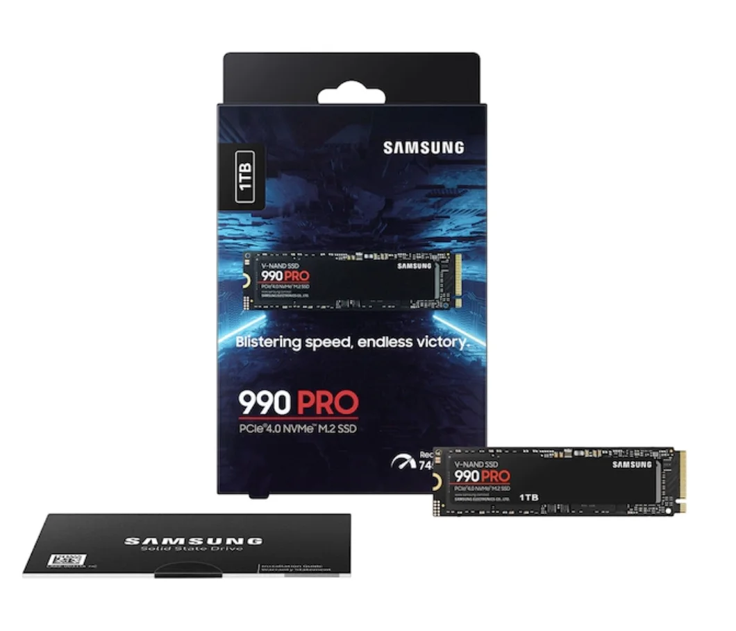 SAMSUNG 990 PRO M.2 PCIe4.0 NVMe SSD 1TB Internal Solid State Hard Drive, Fastest Speed for Gaming, Heat Control, Direct Storage