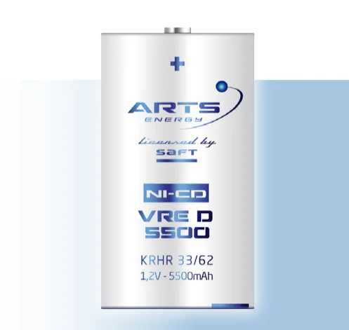 Battery Specification: D Size 1.2V / 5000mAh VRE DL 5500 CFG Rechargeable Battery
