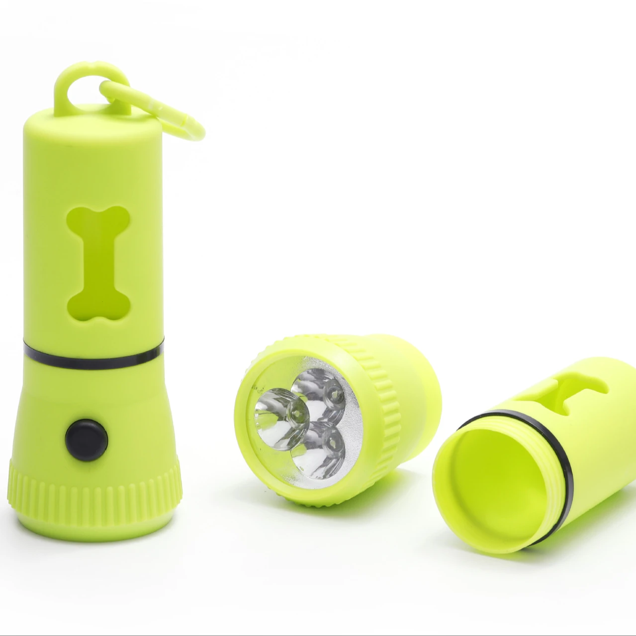 free sample custom dog poop waste bag and waterproof led light dispenser with hand hanitizer