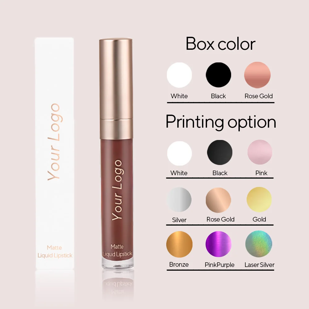AURORA Wholesale Private Label 72 Colors Velvet Lipstick Matte lipstick Makeup Waterproof Lasting Vegan Lip stick makeup low MOQ