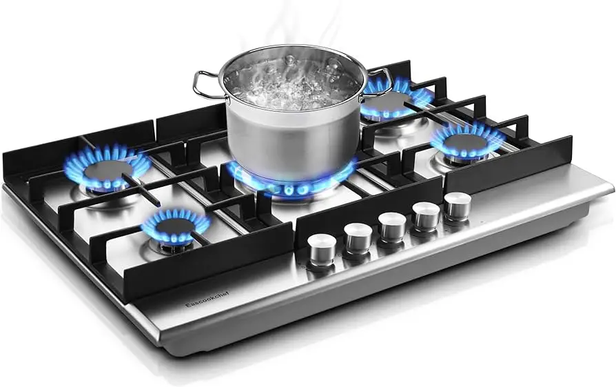 Gas hob manufacturers 5 burner gas stove LPG/NG kitchen cooker stainless steel 5 burner Household Gas Cooker