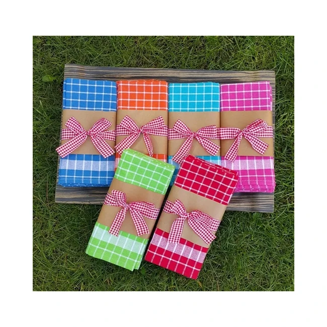 Wholesale Kitchen Tea Dish  Promotion Towels 100% Turkish Cotton Pack of 5 PCS