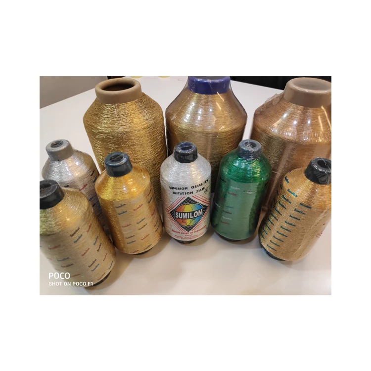 Bulk Distributor Selling Best Selling High Twisted MX-Type Metallic/ Polyester Yarn for Weaving and Flat & Circular Knitting