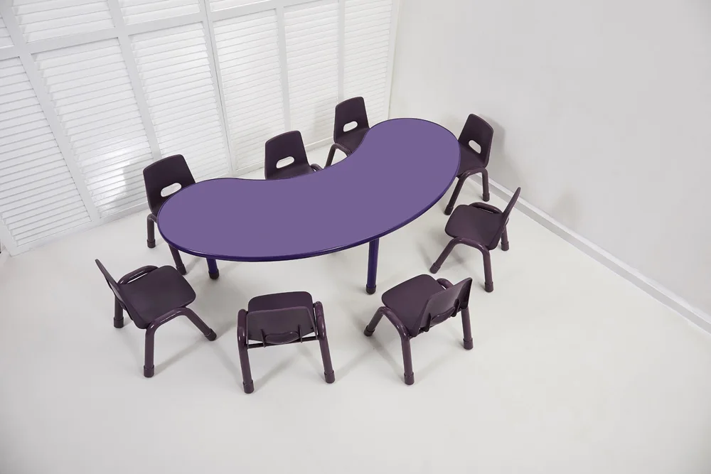 Toddlers Daycare Preschool  Furniture Kindergarten School Table And Chair Sets Plastic Childcare Nursery tables and chairs set