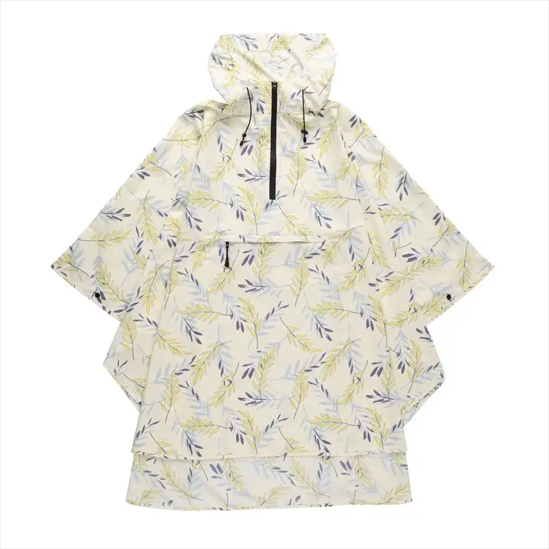 peach drop laurel rain poncho