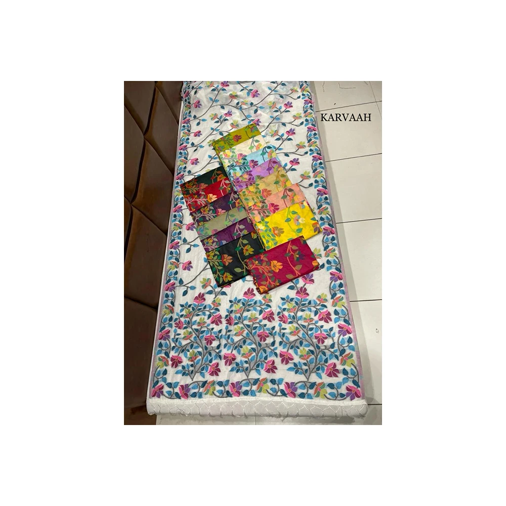 Attractive Look  Designer Cotton Saree Buy At the Best Wholesale Price from Indian Exporter