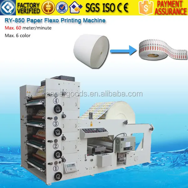 Flexo Printing Machine 2-4-6 colors paper flexo print machine with good price /paper flexo printing machine /paper printer