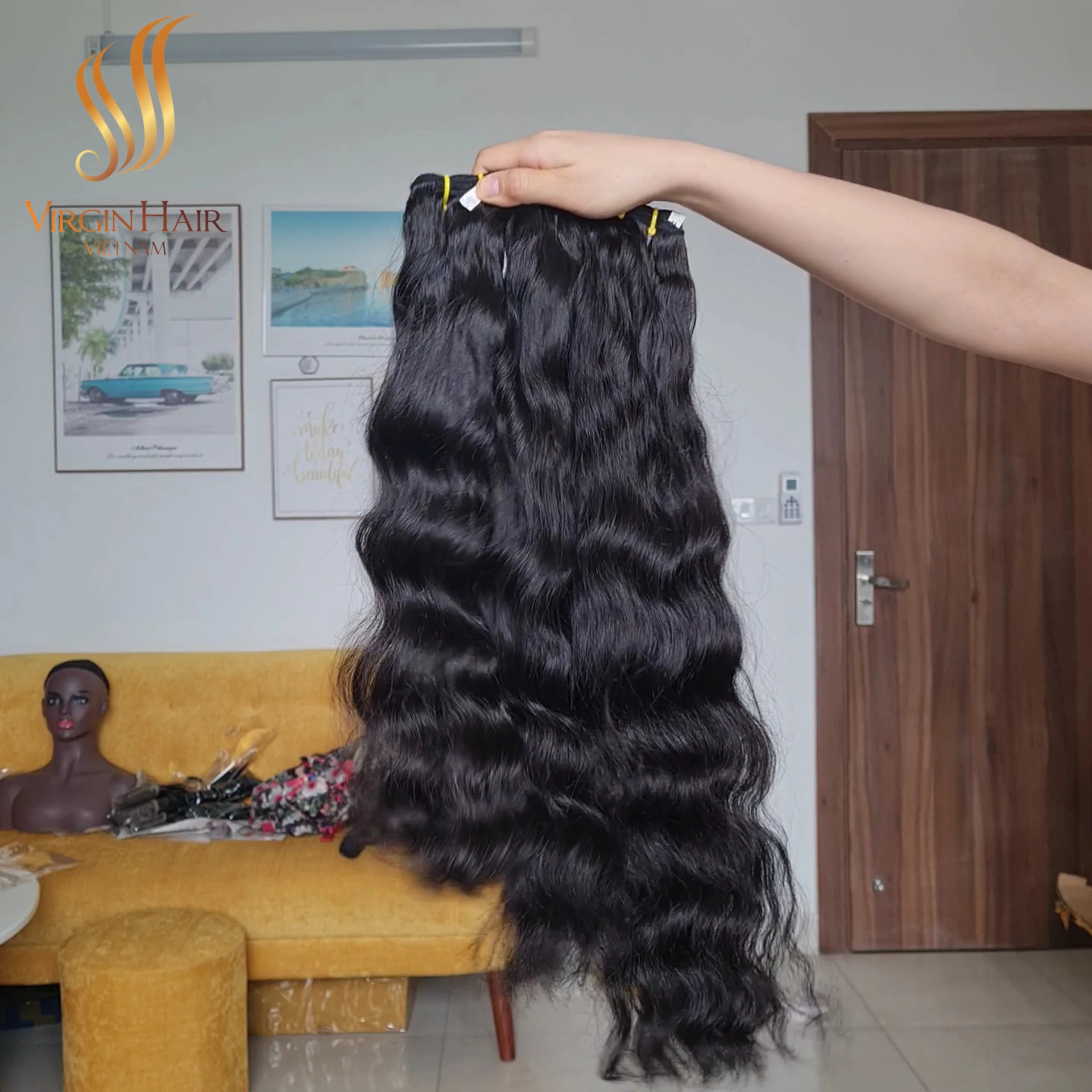 Cambodian Natural Wave Hair Bundles With Lace Closure Cuticle Aligned Hair Vendors
