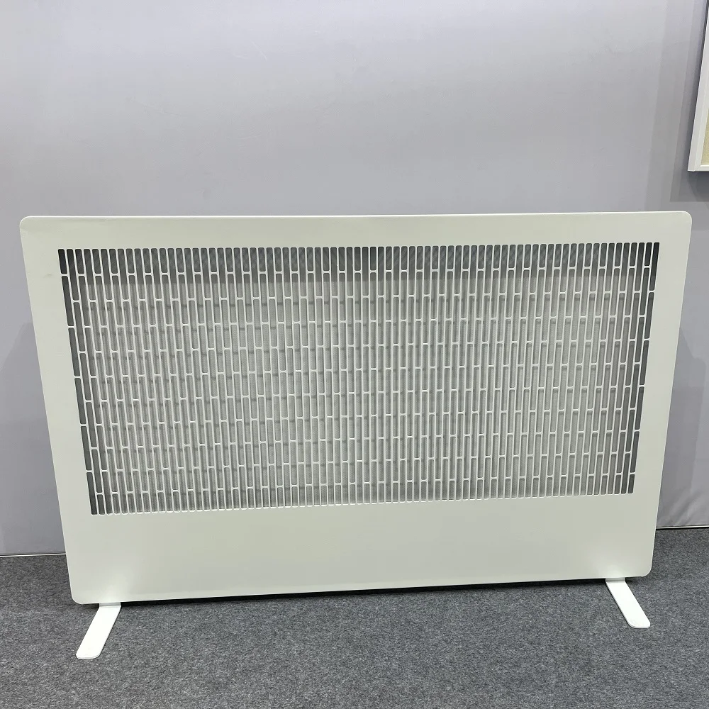 Electric Fireplace Heater Wall Mounted 1700W Heating Remote Control LCD Flame Effect