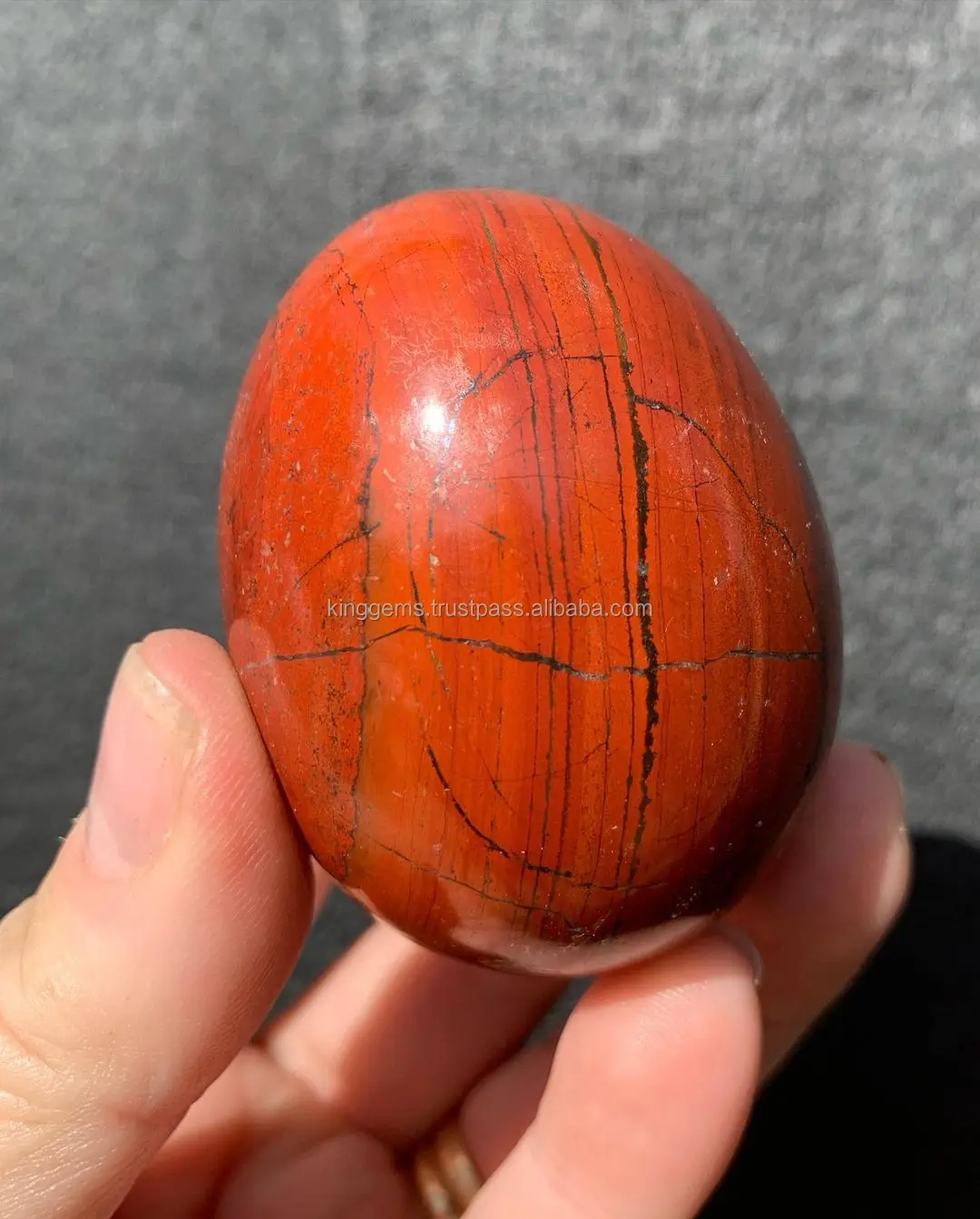 Highly Polished Red Jasper Stone Eggs Crystal Wholesale Energy Natural jasper Quartz Vaginal Massage Yoni Egg For Sale