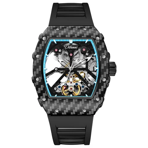 men automatic swiss watch style eta  Waterproof watches decoration carbon fiber watch