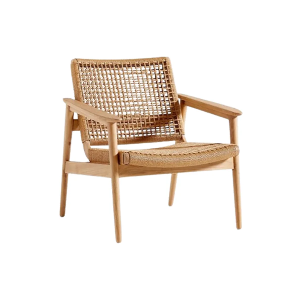 Viet Nam high quality top selling natural handmade wood and rattan arm chair dining chair for kitchen room for kitcby Lac Viet