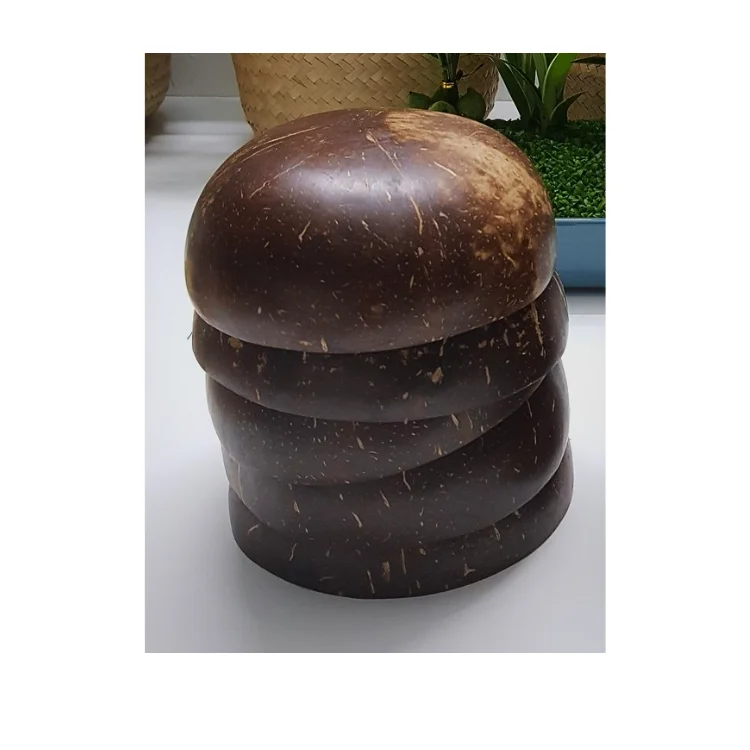 Coconut Bowl Shell Wholesale Environment Friendly Handicraft Salad Bowl Ready To Ship From Vietnam Manufacturer