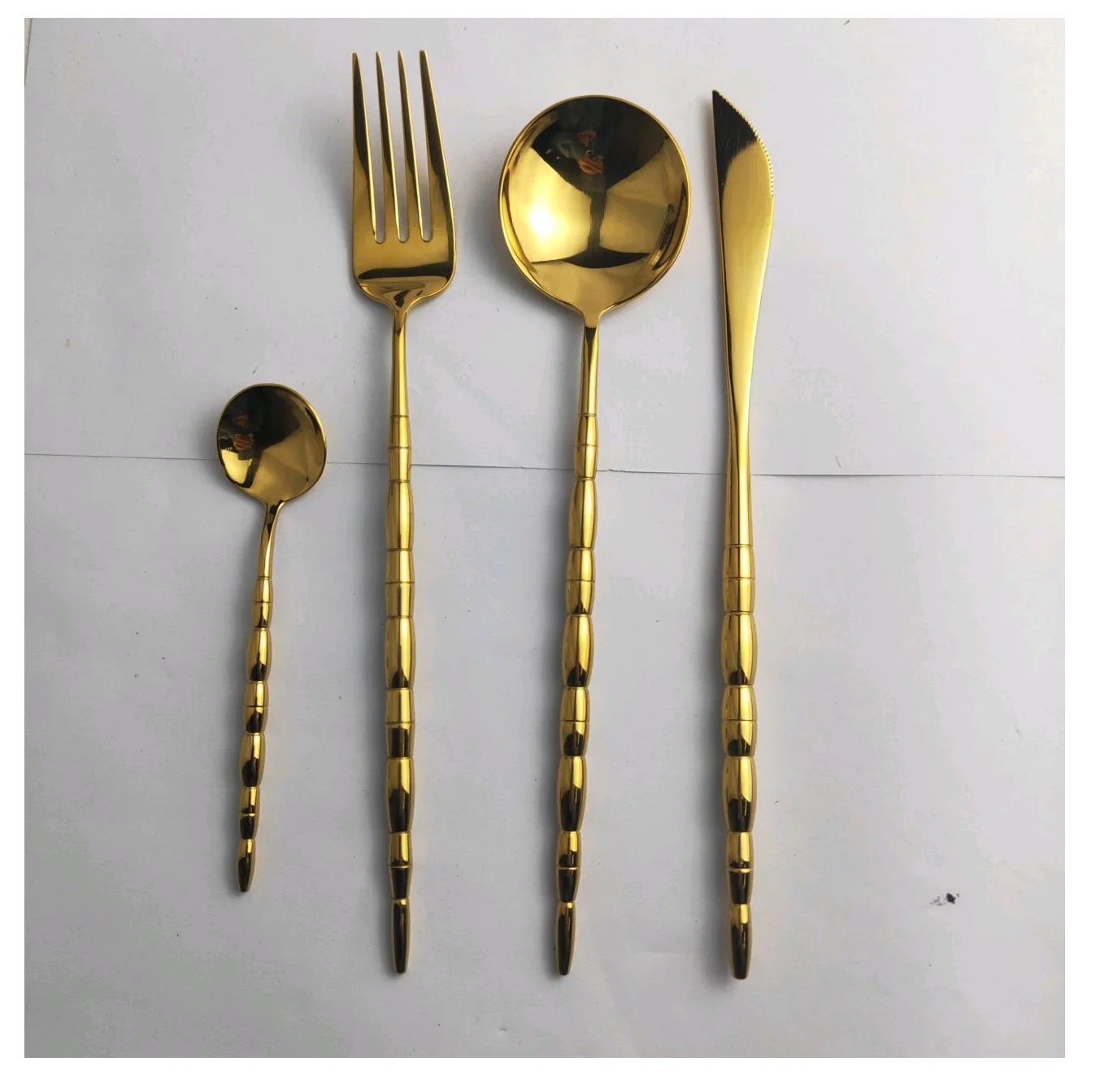 Brass Cheese Cutlery Set of 4 New Metal Spoon  And Fork Metal Flatware New Design Cutlery Spoon And Fork In Wholesale Price