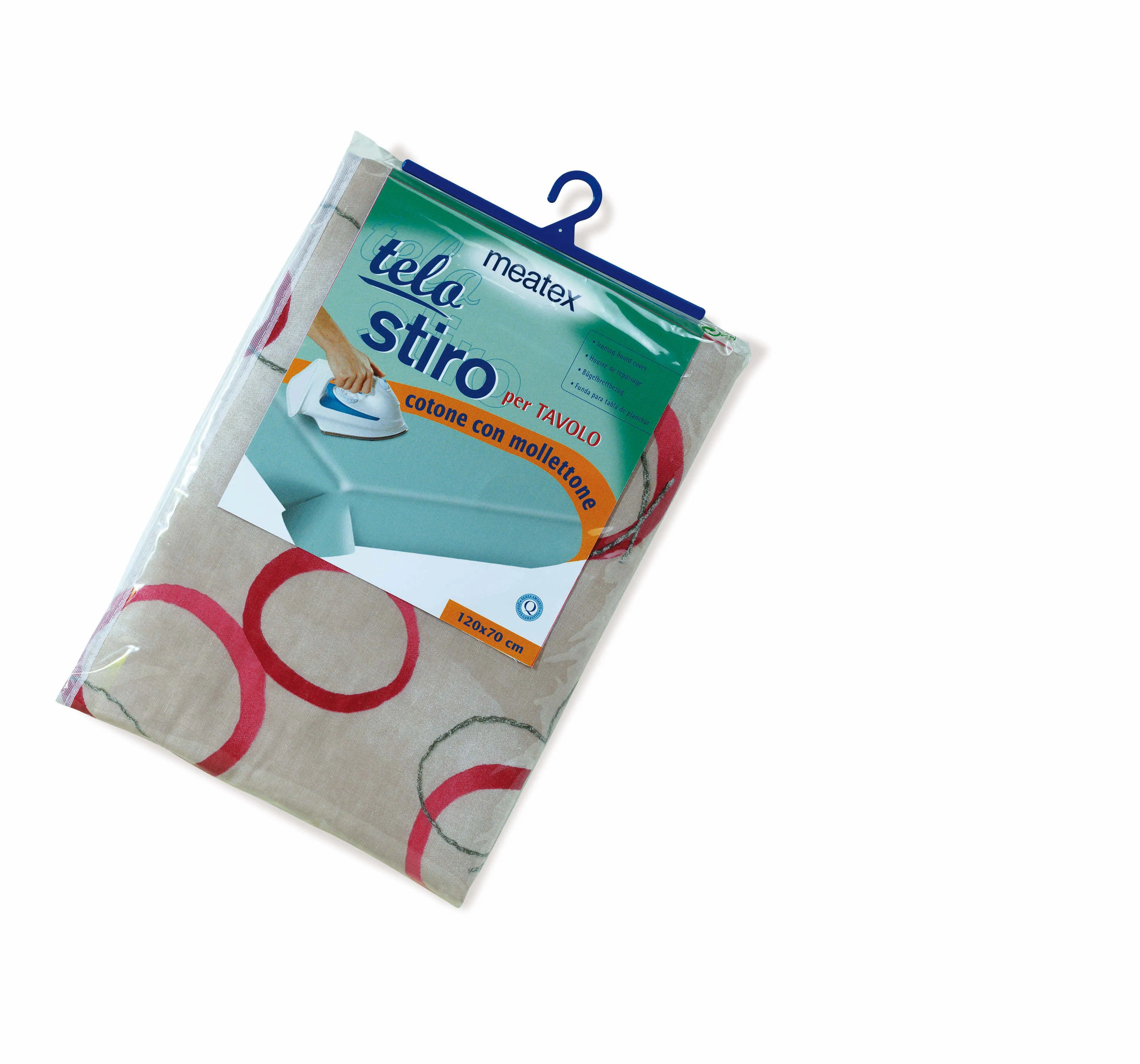 COVER FOR IRONING WITHOUT BOARD SUITABLE FOR KITCHEN TABLE 100X70 SIZE 100% COTTON TITANIUM TREATMENT POLIESTER FLANNEL ITALIAN