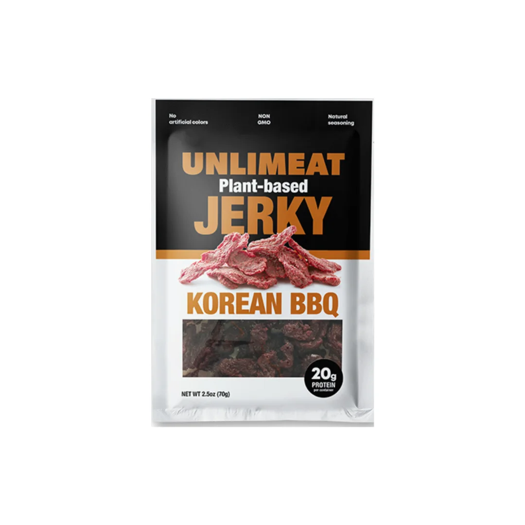 UNLIMEAT Non-gmo soy protein plant based Jerky Korean BBQ taste