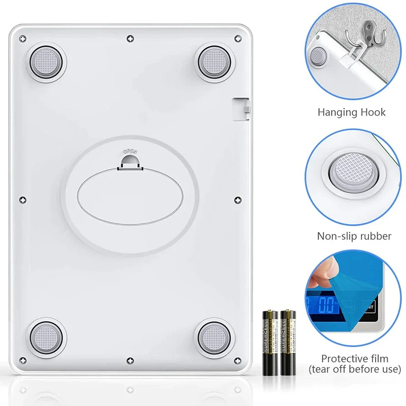 Tempered Glass Waterproof Food Scale 5kg 10kg 15kg Large Capacity Stainless Steel Platform Kitchen Scale