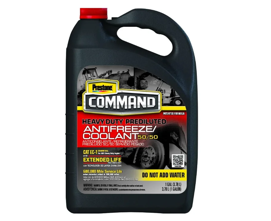 Prestone AFC11100/1F Command Nitrited Extended Life (ELC) Antifreeze and Coolant, Prediluted, 1 Gallon, Pack of 6 Red